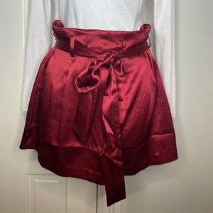 Soft, Burgundy High-Waisted Shorts